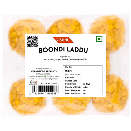 Vishnu Boondi Laddu- 8pcs Vishnu Boondi Laddu- 8pcs