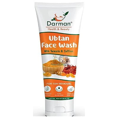 Darman Health & Beauty Ubtan Face Wash with Turmeric & Saffron – 100ml