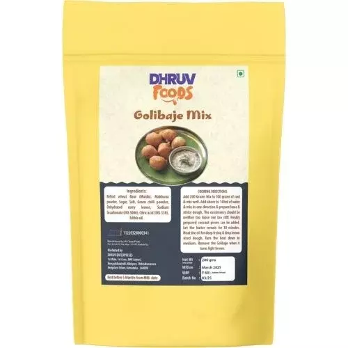 Dhruv Foods Golibaje Mix โ Crispy Delight from Karnataka- 200g Dhruv Foods Golibaje Mix โ Crispy Delight from Karnataka- 200g