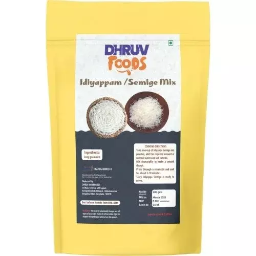 Dhruv Foods Idiyappam / Semige Mix โ Soft & Delicious Every Time- 500g Dhruv Foods Idiyappam / Semige Mix โ Soft & Delicious Every Time- 500g