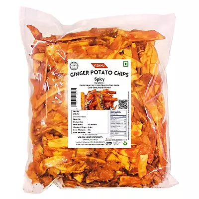 Vishnu Special Ginger Potato Chips- Spicy