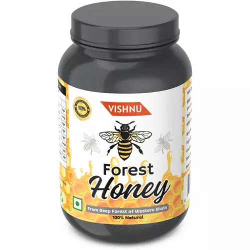 Vishnu Pure Wild Forest Honey | 100% Raw & Unprocessed | Apis Serena Honey from Western Ghats | Natural Immunity Booster Vishnu Pure Wild Forest Honey | 100% Raw & Unprocessed | Apis Serena Honey from Western Ghats | Natural Immunity Booster