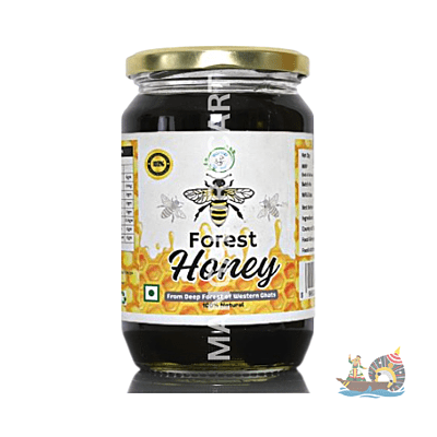 Vishnu Home Products Raw Unprocessed 100% Pure Deep Forest DARK Honey From Apis Serena From Western Ghats | Immunity Booster | Lab Tested- 1000g
