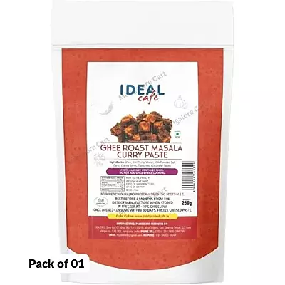 Ideal Cafe Ghee Roast Masala Paste - Authentic Curry Flavor- 250g Ideal Cafe Ghee Roast Masala Paste - Authentic Curry Flavor- 250g