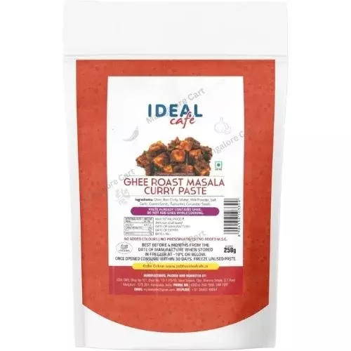 Ideal Cafe Ghee Roast Masala Paste - Authentic Curry Flavor- 250g Ideal Cafe Ghee Roast Masala Paste - Authentic Curry Flavor- 250g