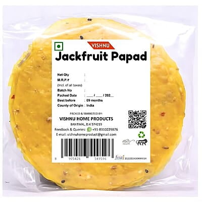 Vishnu Jackfruit Papad | Halasina Happala