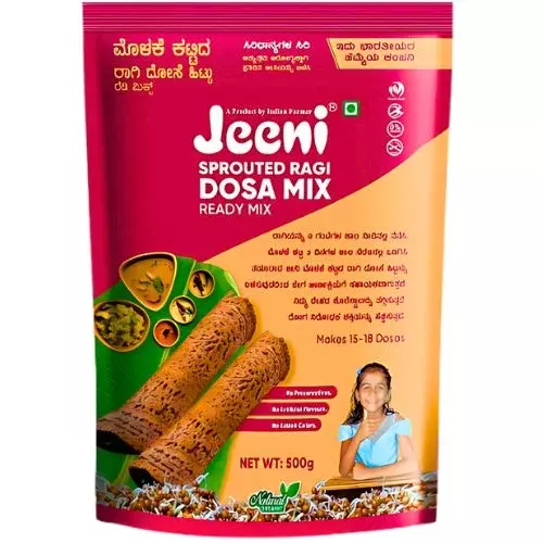 Jeeni Sprouted Ragi Dosa Mix- 500g Jeeni Sprouted Ragi Dosa Mix- 500g