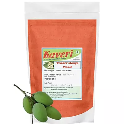 Kaveri Tender Mango Midi Pickle | Authentic Mangalore Special Pickle for a Flavorful Taste!- 500g