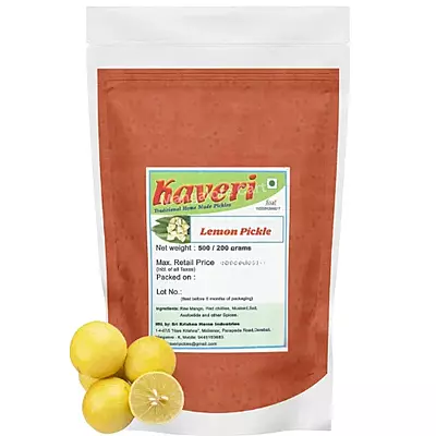 Kaveri Lime Roasted Pickle | Authentic South Indian Flavor- 500g