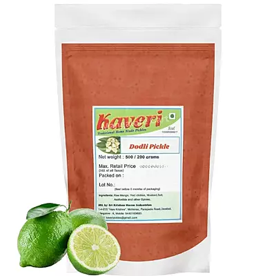 Kaveri Dodli Pickle | Authentic Mangalore Special Pickle for a Flavorful Twist- 500g