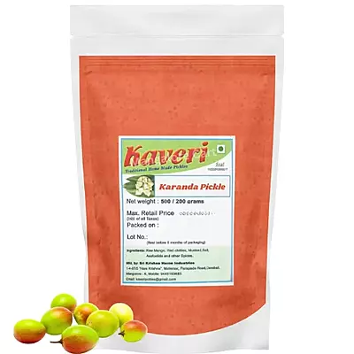 Mangalore Special Kaveri Karanda Pickle | Authentic South Indian Flavor- 500g