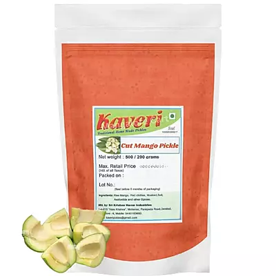 Kaveri Cut Mango Pickle | Authentic Mangalore Special Pickle, Fast-Selling Delight!-500g