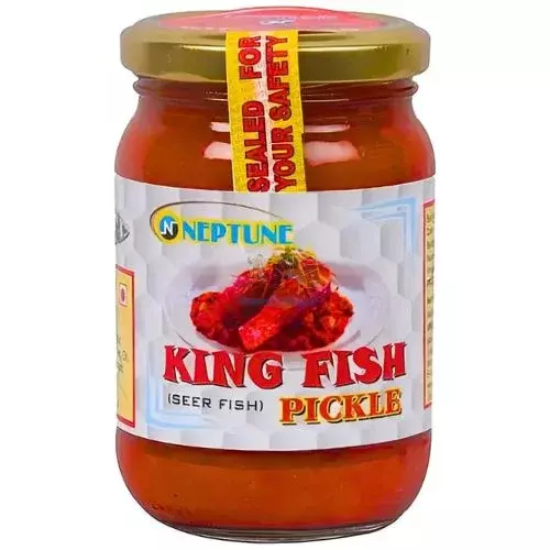 Neptune King Seer Fish Pickle - 300g | Authentic Mangalorean Flavor