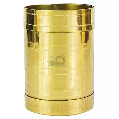 Pavu and Seru | Brass Rice Measuring Pot Padi Uzhakku | Changazhi Traditional Measuring Vessel for Paddy and Grains Pavu and Seru | Brass Rice Measuring Pot Padi Uzhakku | Changazhi Traditional Measuring Vessel for Paddy and Grains