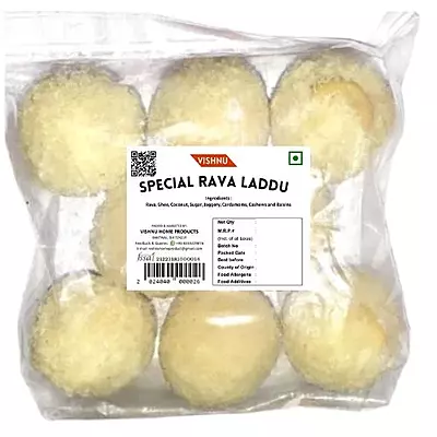 Vishnu Special Rawa Laddu | Rava Laddu- 8pcs