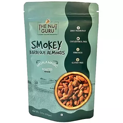 The Nut Guru Barbeque Almonds – Smokey, Spicy & Irresistible