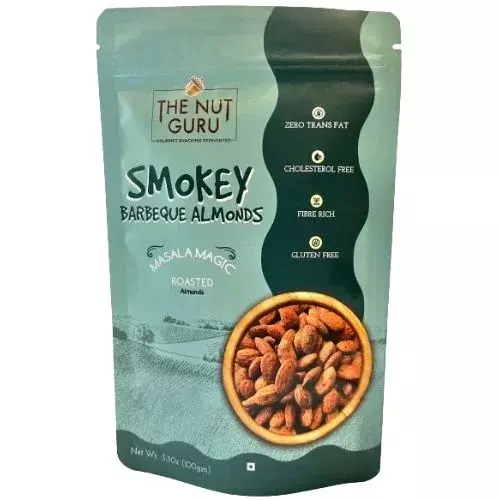 The Nut Guru Barbeque Almonds – Smokey, Spicy & Irresistible