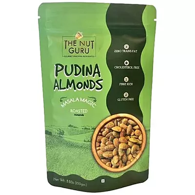 The Nut Guru Pudina Almonds – A Refreshing Twist on Classic Crunch