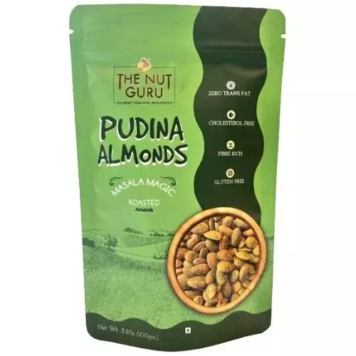 The Nut Guru Pudina Almonds – A Refreshing Twist on Classic Crunch