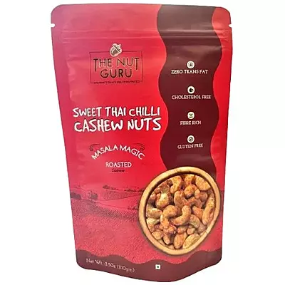 The Nut Guru Thai Chilli Cashew Nuts – Sweet, Spicy & Irresistibly Crunchy