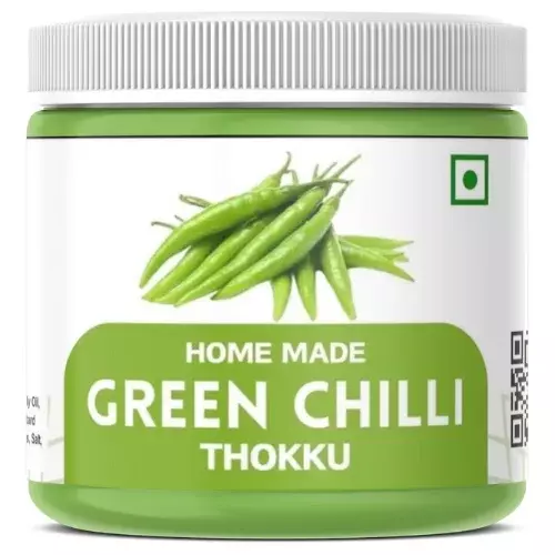 Vishnu Homemade Green Chilli Thokku- 300g Vishnu Homemade Green Chilli Thokku- 300g