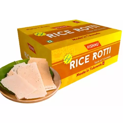 Vishnu Ultra-Thin Kori Rotti | Authentic Mangalore Rice Wafers | Special Box Rotti | Traditional South Indian Delight- 300g Vishnu Ultra-Thin Kori Rotti | Authentic Mangalore Rice Wafers | Special Box Rotti | Traditional South Indian Delight- 300g