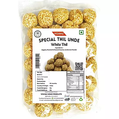 Vishnu Special Yellunde White | White Thil Laddu
